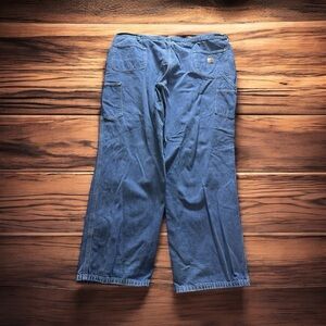 carhartt dungaree fit jeans Men’s 48x32 Blue Denim Straight Leg
